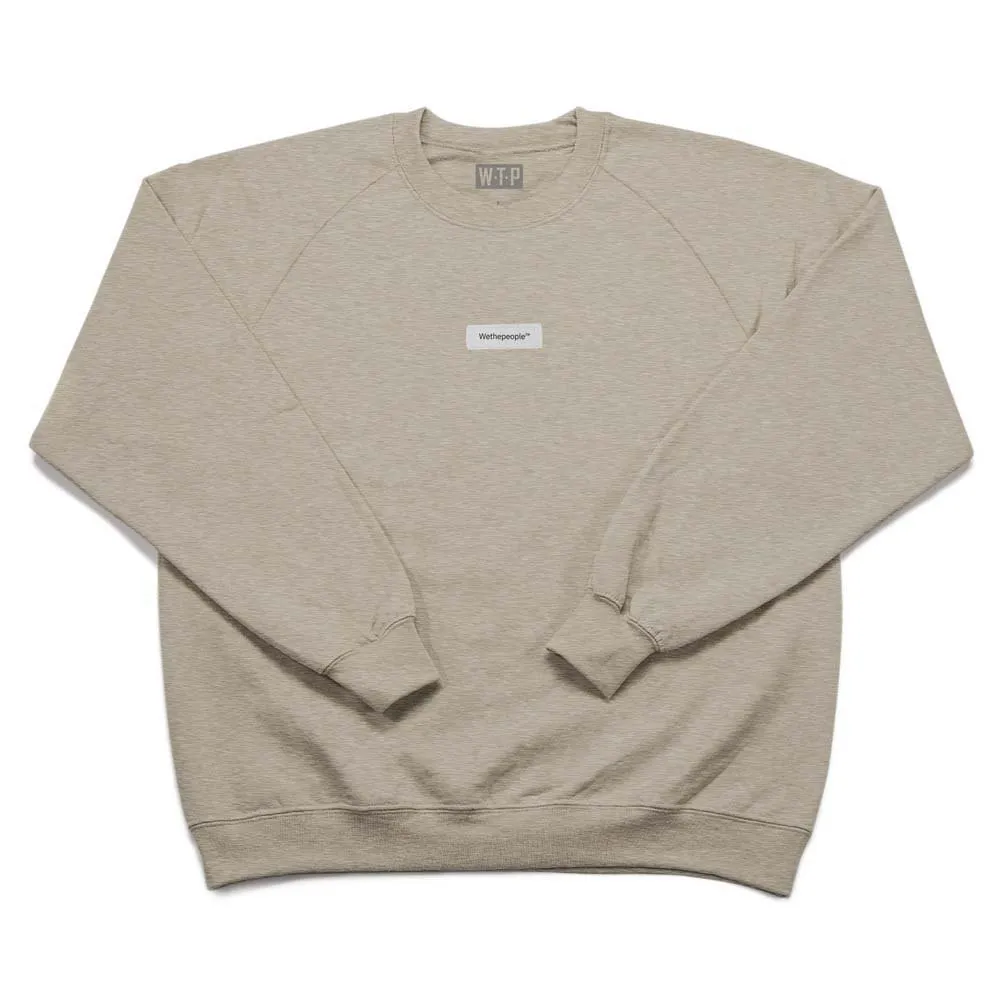 wethepeople Label Crew Tröja, Sand / white, XL