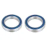 Wheels Enduro 6805 2rs Abec-3 Sealed Vevlager 2 Enheter, Silver / blue, 25 x 37 x 7mm