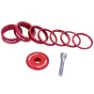 Wheels Spacer Kit Styrlager, Red, 1 1/8"
