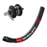 Wiener Dt Swiss 545 26´´ Disc Qr Dynamo Dh3d32 Framhjul, Black / red, 9 x 100mm
