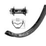 Wiener Dt Swiss M462 27.5´´ Cl Disc Boost Mtb Framhjul, Black / white, 15 X 110mm