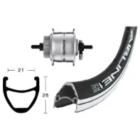Wiener Rodi Airline 1 28´´ Disc Dynamo Dh3d32 Framhjul Wiener Rodi Airline 1 28´´ Disc Dynamo Dh3d32 Framhjul
