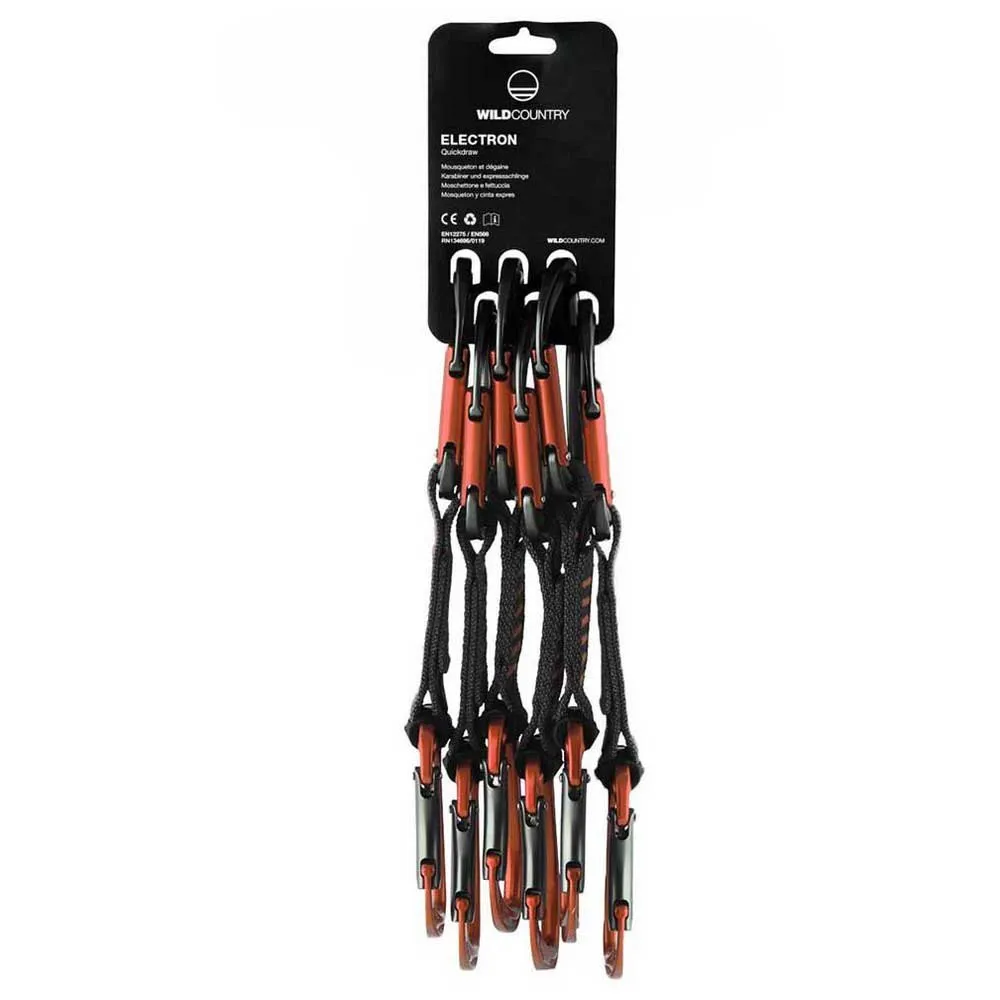 Wild Country Electron Sport Quickdraw 6 Enheter, Orange / black, 12cm Wild Country Electron Sport Quickdraw 6 Enheter, Orange / black, 12cm