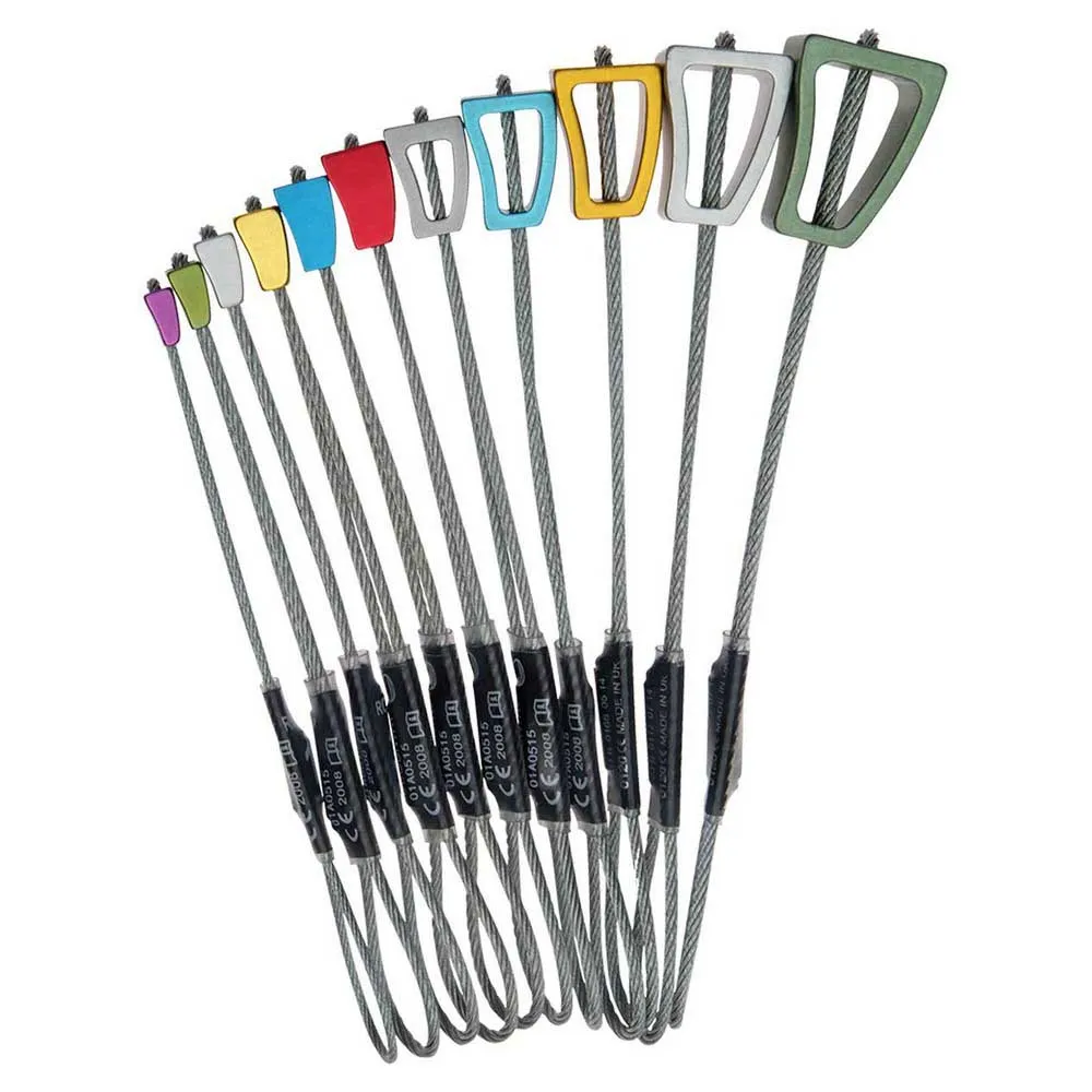 Wild Country Rock On Wire Anodised 1-10 Stoppset, Multicolor, 1-10 Wild Country Rock On Wire Anodised 1-10 Stoppset, Multicolor, 1-10