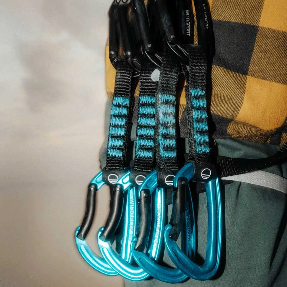Wild Country Wildsport Pack Quickdraw 6 Enheter, Black / turquoise, 12cm