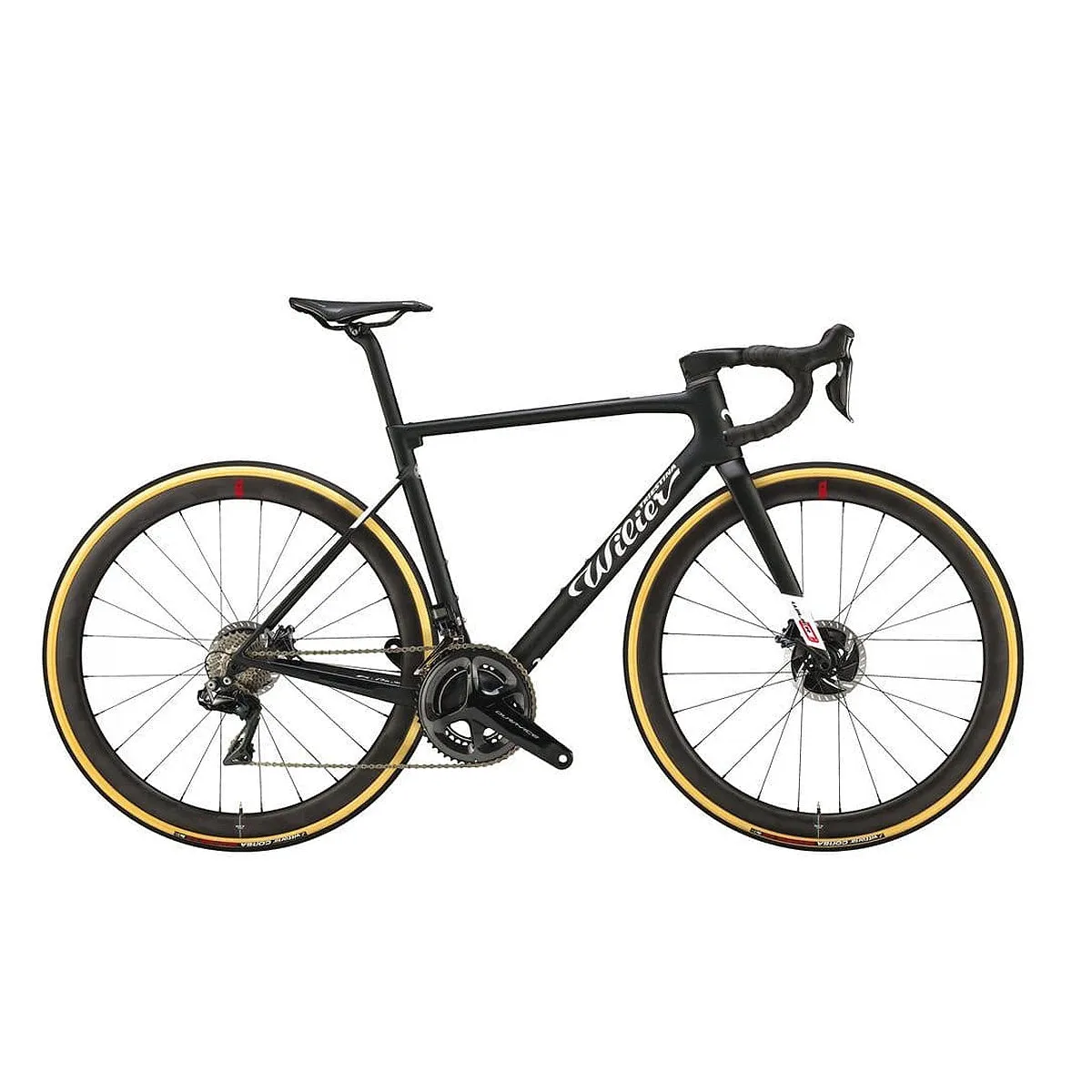 Wilier 0 SLR Shimano Ultegra 8170 DI2 Disc + SLR38KC CARBON DISC Complete Road Bike, Black White Wilier 0 SLR Shimano Ultegra 8170 DI2 Disc + SLR38KC CARBON DISC Complete Road Bike, Black White