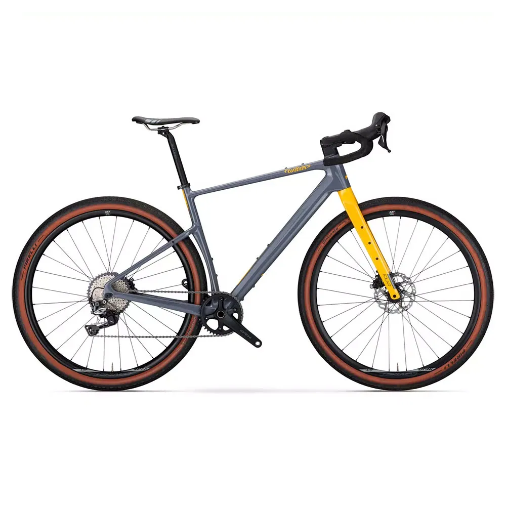 Wilier Adlar Miche Contact Grx Rd-rx812 2025 Gravelcykel, Grey / yellow glossy, XS