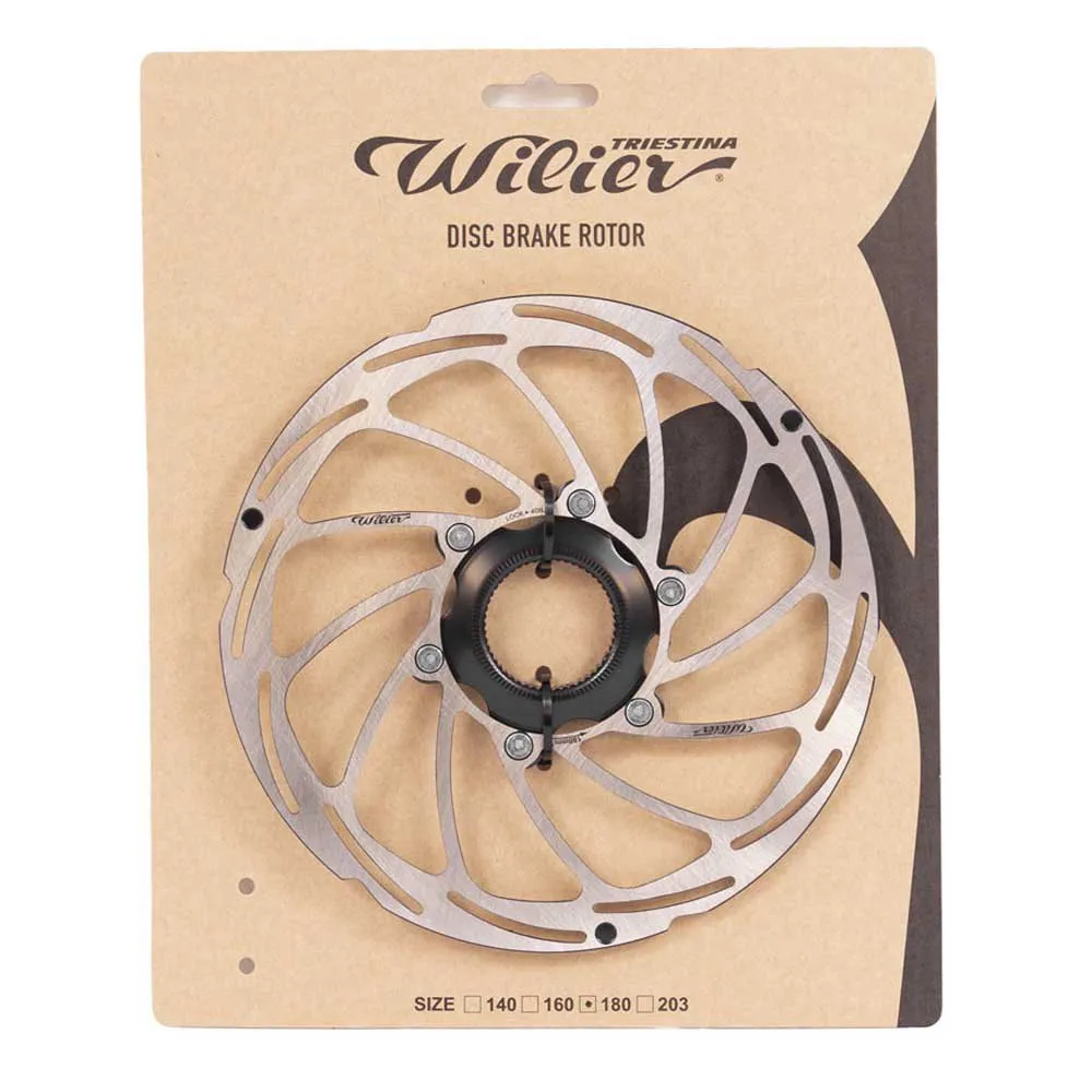 Wilier Center Lock Bromsskiva, Silver / black, 160mm