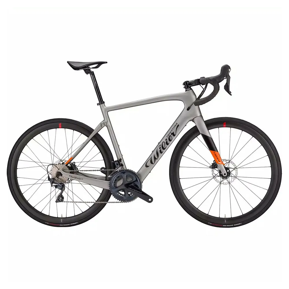 Wilier Cento1 Hybrid Ndr 28ac 105 Rd-r7000 Gs 2025 Elcykel Racer, Grey / black / orange, L, 250Wh Wilier Cento1 Hybrid Ndr 28ac 105 Rd-r7000 Gs 2025 Elcykel Racer, Grey / black / orange, L, 250Wh