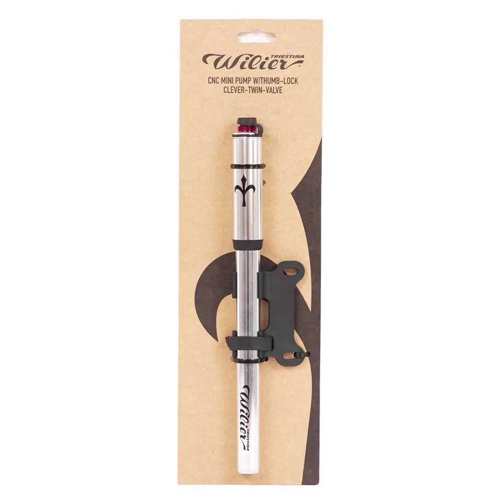 Wilier Mini Pump, Silver, 120psi