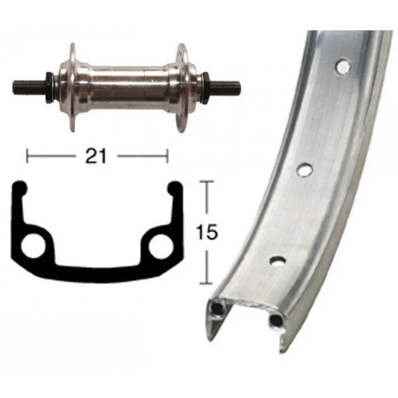 Winora 26´´ Mtb Framhjul, Matte silver, 9 x 100mm