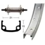 Winora 26´´ Mtb Framhjul, Matte silver, 9 x 100mm