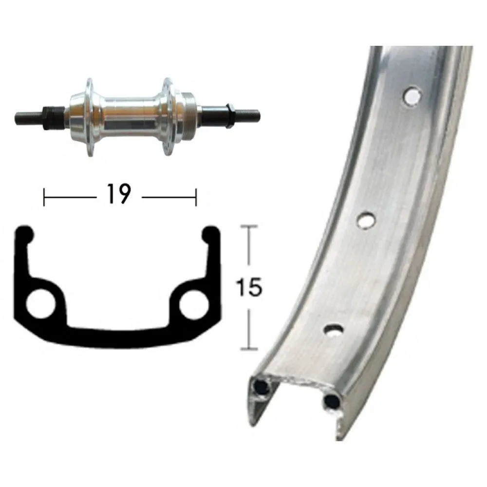 Winora Aluminium Wheel 6-7s 20´´ Bakhjul, Matte silver, 10 x 135mm