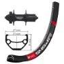 Winora Dt Swiss 545 Disc 6a Qr Shimano Deore Xt 26´´ Bakhjul, Black, 10 x 135mm