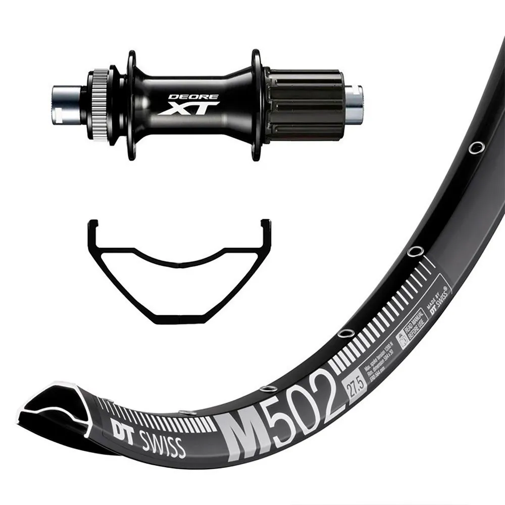 Winora Dt Swiss M502 Shimano Deore Xt 8-11s 27.5´´ Cl Disc Bakhjul, Black, 12 x 148mm, Shimano/Sram HG
