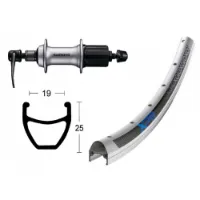Winora Exal Xp-19 Qr Shimano Acera T3000 Bakhjul