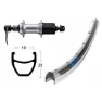 Winora Exal Xp-19 Qr Shimano Acera T3000 Bakhjul, Silver, 10 x 135mm