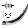 Winora Exal Zx 19 Dynamo Shimano Dh3d72 6b Disc Framhjul För Landsvägscykel, Silver, 9 x 100mm