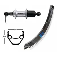Winora Exal Zx 19 Qr Shimano Acera T3000 26´´ Bakhjul Winora Exal Zx 19 Qr Shimano Acera T3000 26´´ Bakhjul