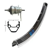Winora Exal Zx 19 Skid Shimano Nexus 7s Landsvägscykelns Bakhjul