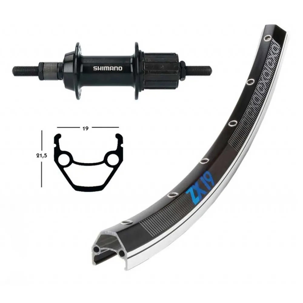 Winora Mavic Cxp 700 Qr Shimano 105 Bakhjul, Black / silver, 10 x 135mm