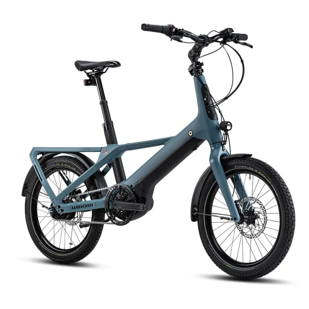 Winora Radius Elcykel, Greyblue matte, 40