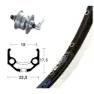 Winora Rigida Zac 19 Qr Dynamo Shimano Dh3n72 Framhjul För Landsvägscykel, Black / silver, 9 x 100mm