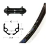Winora Rigida Zac 19 Qr Shimano T3000 Framhjul För Landsvägscykel, Black / silver, 9 x 100mm