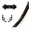 Winora Rigida Zac 19 Qr Shimano T3000 Framhjul För Landsvägscykel, Black / silver, 9 x 100mm