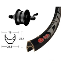 Winora Rigida Zac 2000 Qr Dynamo Shimano Dh3d35 Cl Disc Framhjul Winora Rigida Zac 2000 Qr Dynamo Shimano Dh3d35 Cl Disc Framhjul