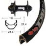 Winora Rigida Zac 2000 Qr Shimano Deore 6b Disc Framhjul, Black, 9 x 100mm