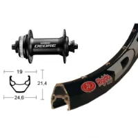 Winora Rigida Zac 2000 Qr Shimano Deore Cl Disc Framhjul Winora Rigida Zac 2000 Qr Shimano Deore Cl Disc Framhjul