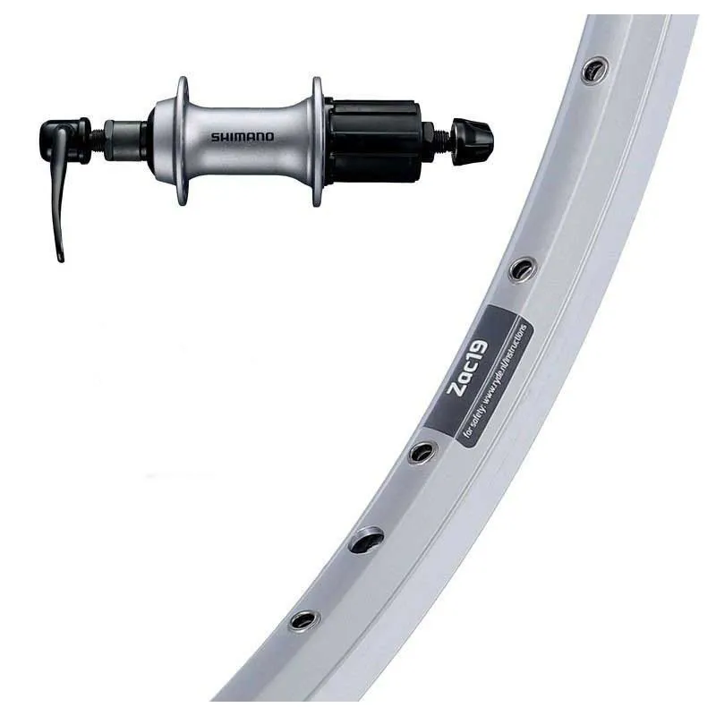 Winora Ryde Zac 19 700 Shimano Acera T3000 8s Bakhjul, Silver, 10 x 135mm Winora Ryde Zac 19 700 Shimano Acera T3000 8s Bakhjul, Silver, 10 x 135mm