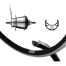 Winora Ryde Zac 421 Skid Shimano 7s Bakhjul, Black / silver, 10 x 130mm