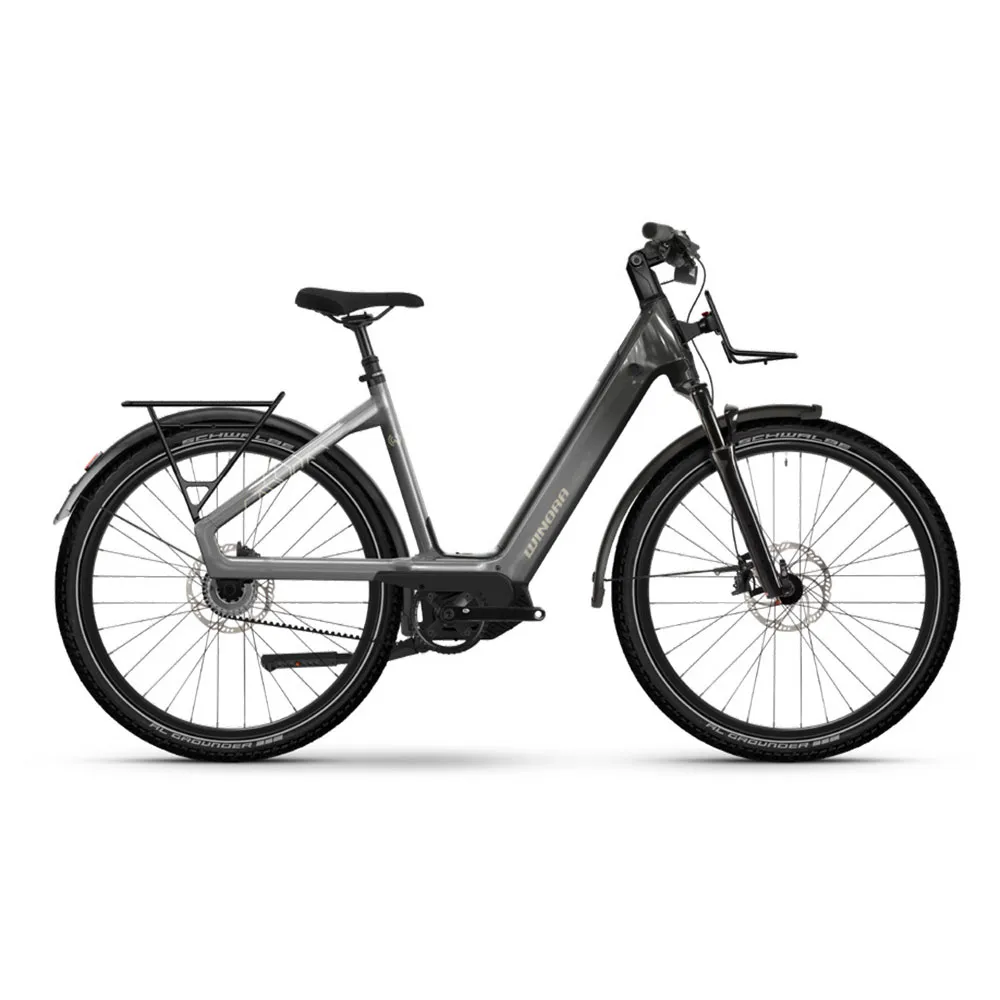 Winora Sinus As Pinion 2025 Elcykel, Grey / night grey, M, 800Wh