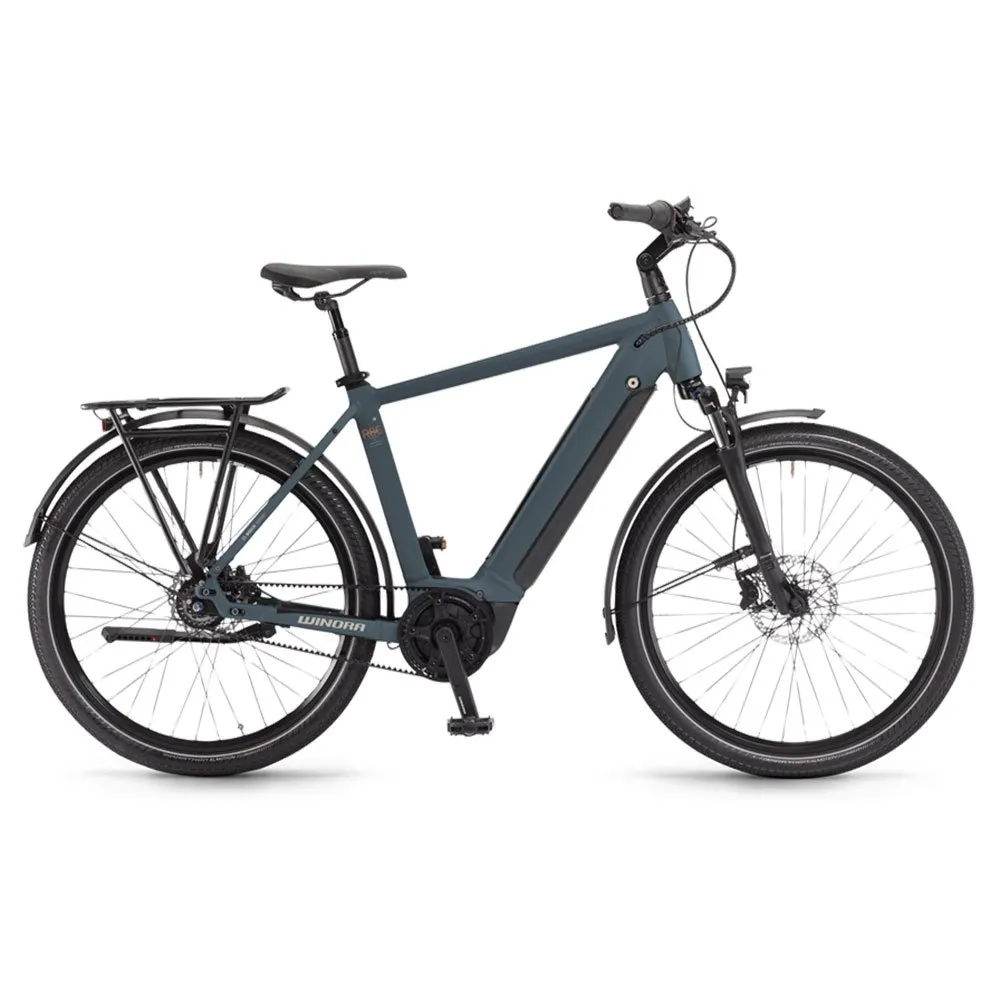 Winora Sinus R8ef Gent 27.5´´ Nexus 2023 Elcykel, Grey / blue, XL, 500Wh