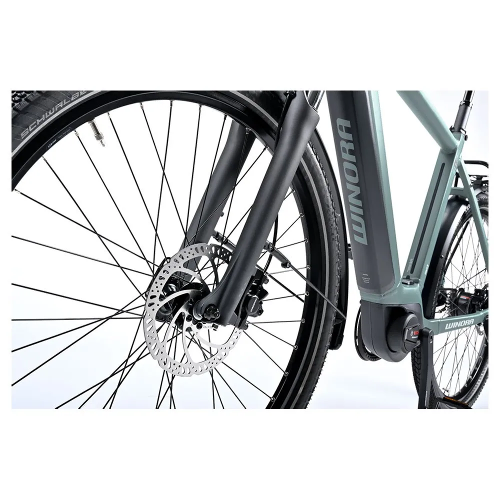 Winora Sinus R8ef Gent 27.5´´ Nexus 2023 Elcykel, Grey / blue, XL, 500Wh