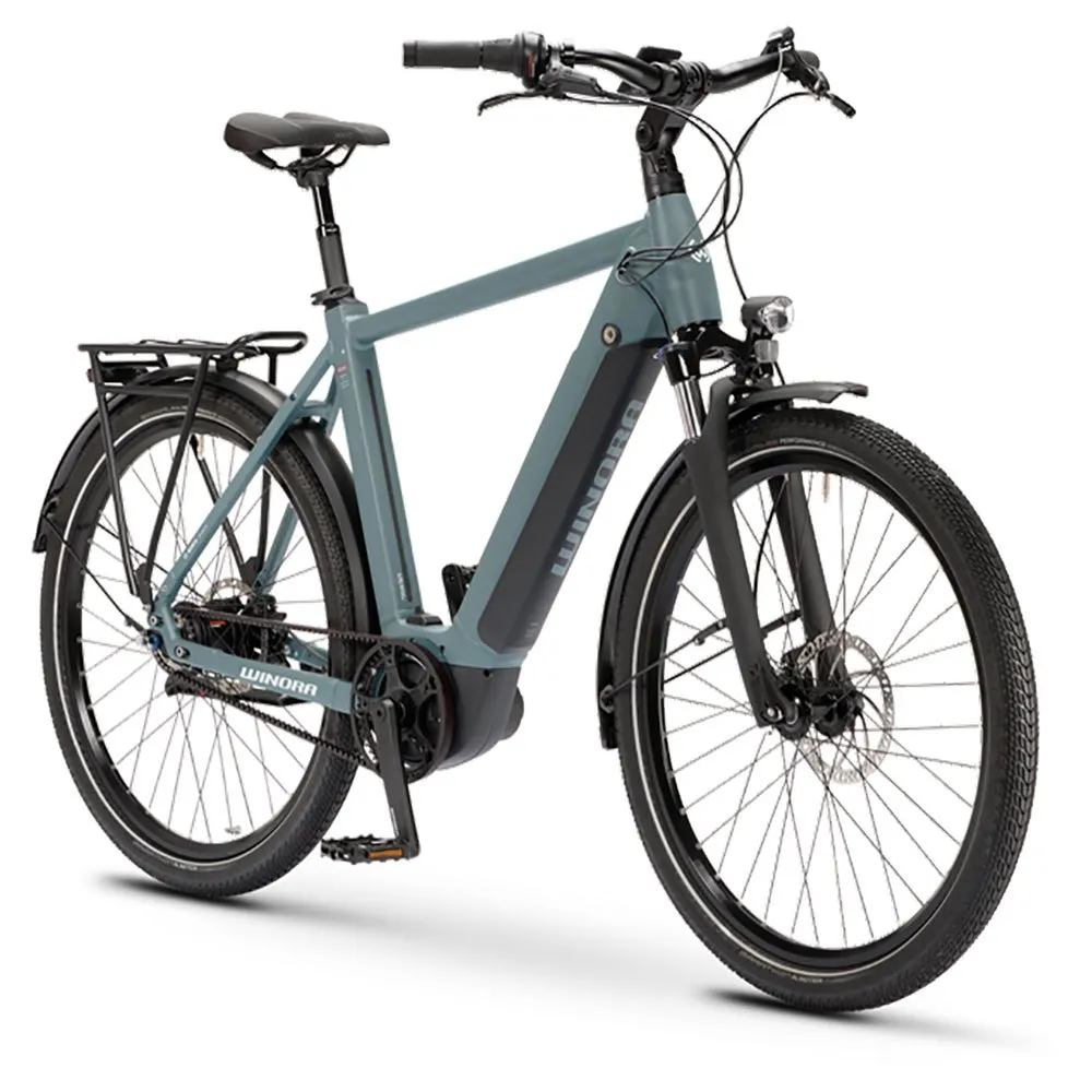 Winora Sinus R8ef Gent 27.5´´ Nexus 2023 Elcykel, Grey / blue, XL, 500Wh