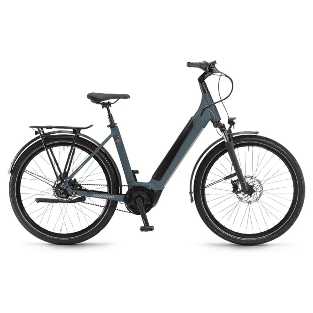 Winora Sinus R8ef Wave 27.5´´ Nexus 2023 Elcykel, Grey / blue, M, 500Wh