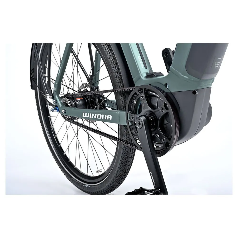 Winora Sinus R8ef Wave 27.5´´ Nexus 2023 Elcykel, Grey / blue, M, 500Wh