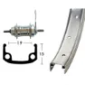 Winora Skid 1s 20´´ Bakhjul, Matte silver, 10 x 135mm