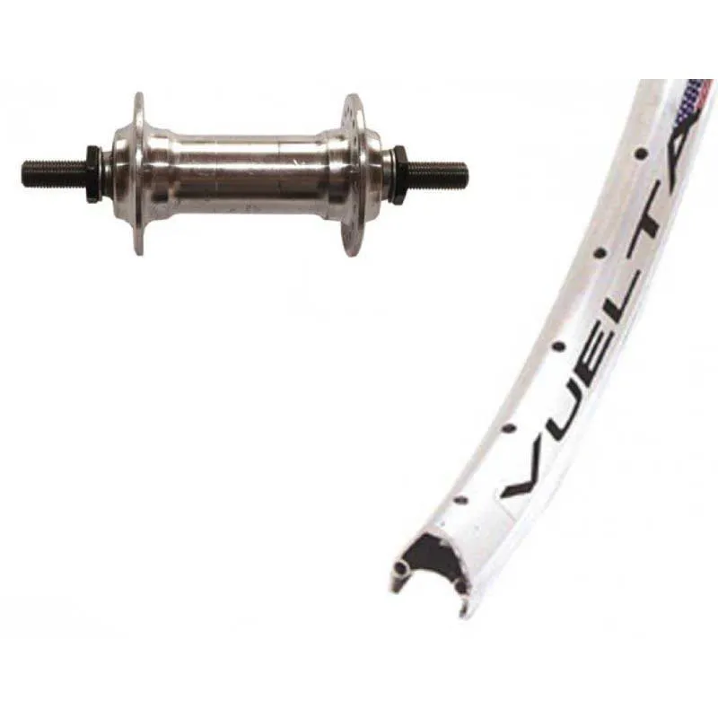 Winora Vuelta Airline 1 650c Framhjul För Landsvägscykel, Matte silver, 9 x 100mm