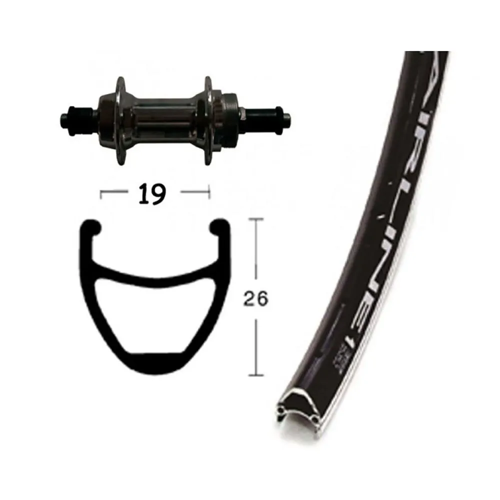 Winora Vuelta Airline 1 Qr 6-7s Bakhjul, Black, 10 x 135mm Winora Vuelta Airline 1 Qr 6-7s Bakhjul, Black, 10 x 135mm