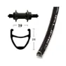 Winora Vuelta Airline 1 Qr 6-7s Bakhjul, Black, 10 x 135mm