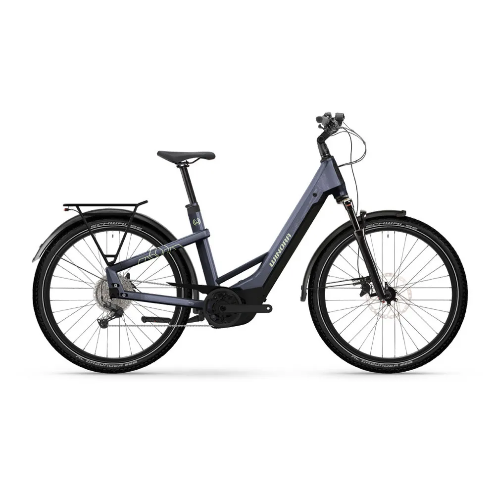 Winora Yakun X10e Low Cues 2025 Elcykel, Night purple, S, 600Wh