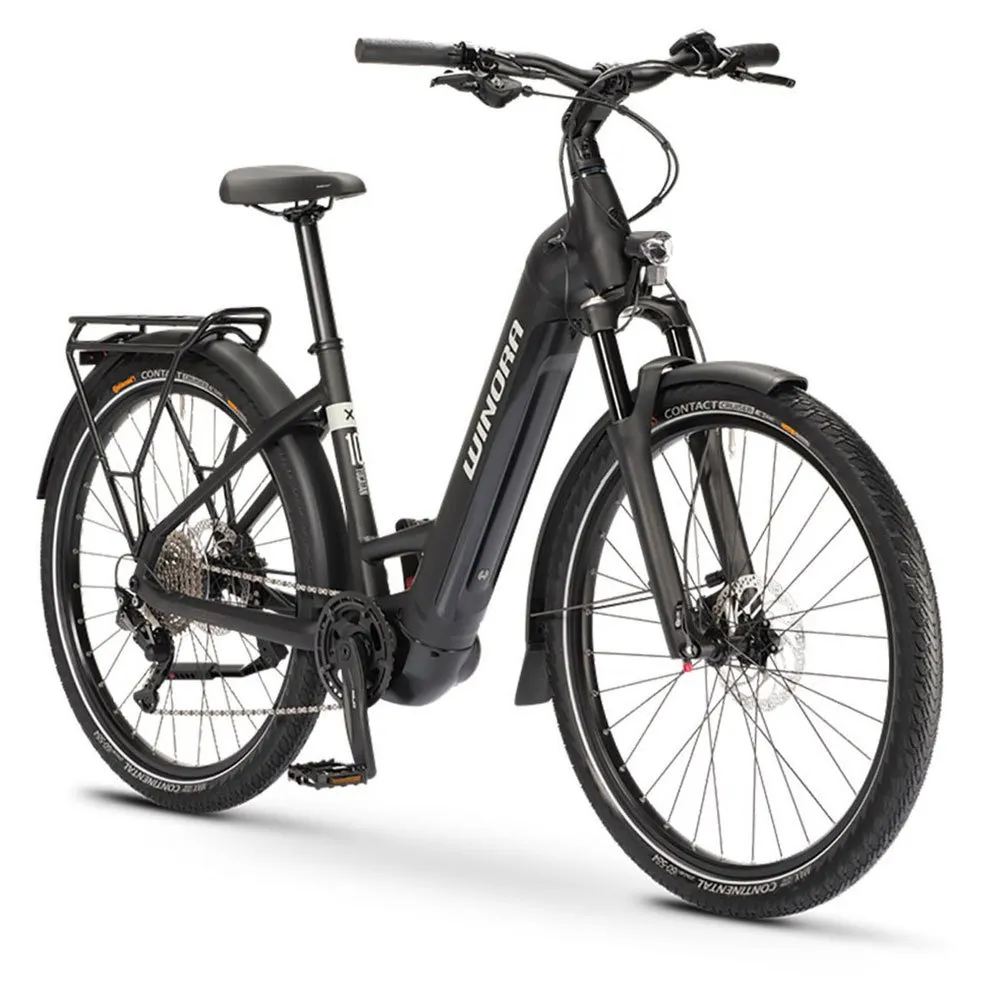 Winora Yucatan X10 Low Step Elcykel, Black matt, L, 750Wh