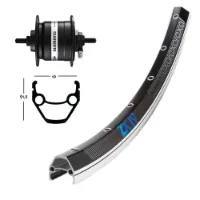 Winora Zx 19 Dynamo Shimano Dh3n31 26´´ Framhjul