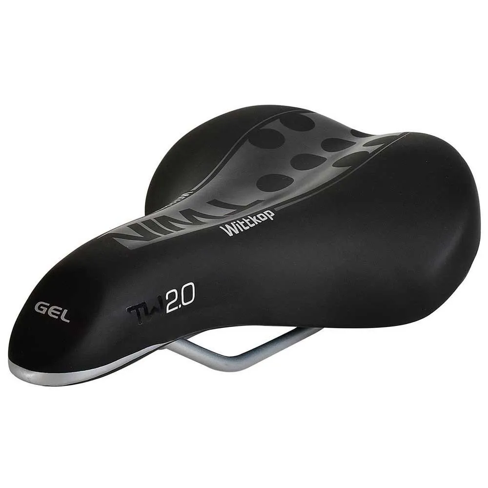 Wittkop Twin 2.0 Cykelsadel, Black, 175mm