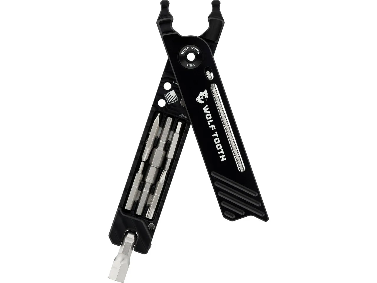 Wolf Tooth 8-Bit Pack Pliers Kombizange mit Multitool, Black, One Size Wolf Tooth 8-Bit Pack Pliers Kombizange mit Multitool, Black, One Size
