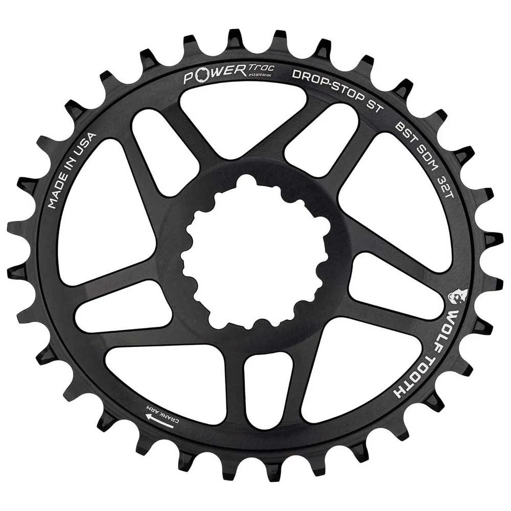 Wolf Tooth Drop St Sram Boost Ovalt Kedjehjul, Black, 32t
